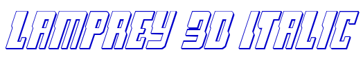Lamprey 3D Italic フォント